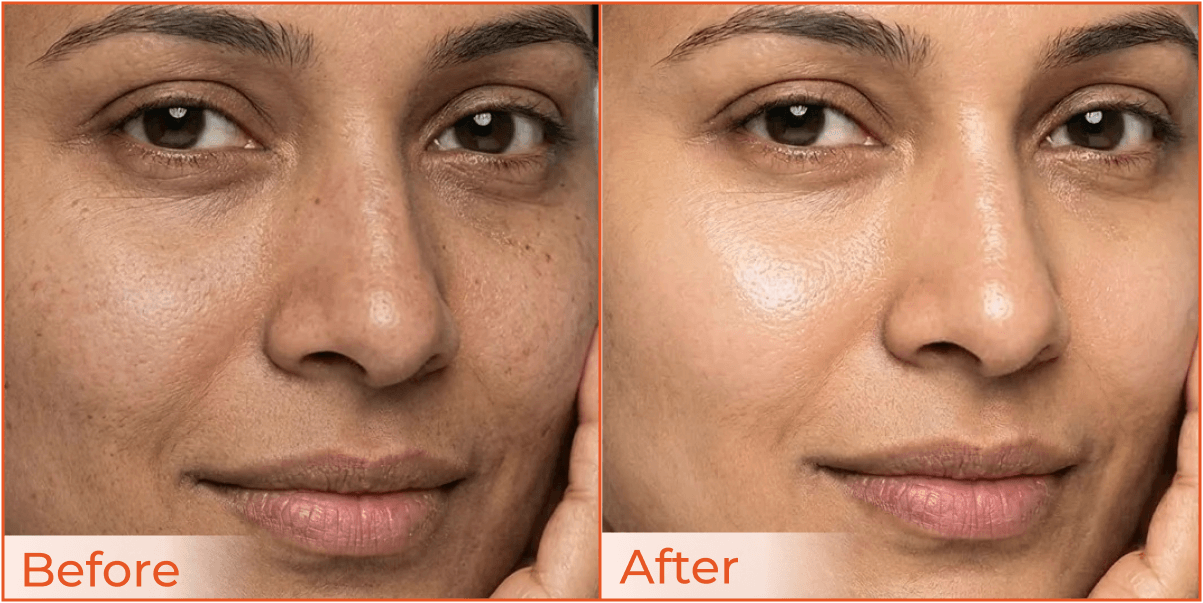 Even Skin Tone Over Sessions