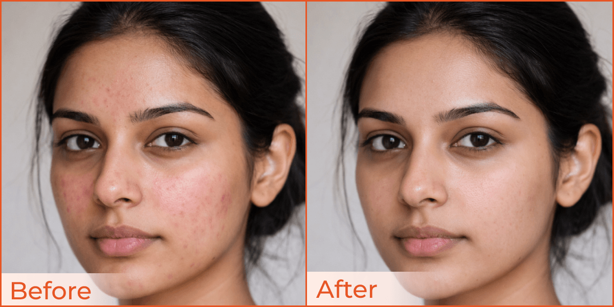 Reduced Acne & Clogged Pores